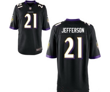 Men's Baltimore Ravens #21 Tony Jefferson Black Alternate Stitched NFL Nike Elite Jersey