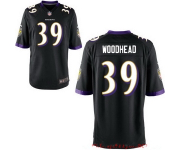 Men's Baltimore Ravens #39 Danny Woodhead Black Alternate Stitched NFL Nike Elite Jersey