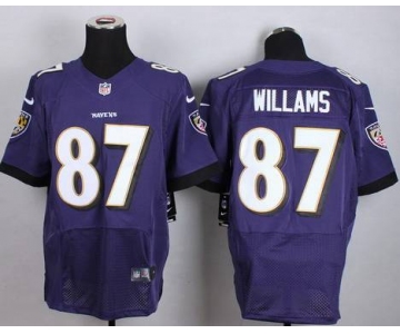 Men's Baltimore Ravens #87 Maxx Williams 2013 Nike Purple Elite Jersey