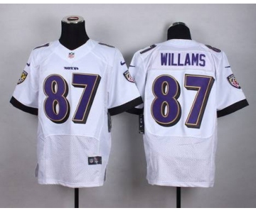 Men's Baltimore Ravens #87 Maxx Williams 2013 Nike White Elite Jersey