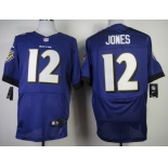 Nike Baltimore Ravens #12 Jacoby Jones 2013 Purple Elite Jersey