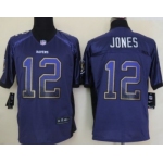 Nike Baltimore Ravens #12 Jacoby Jones Drift Fashion Purple Elite Jersey