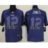 Nike Baltimore Ravens #12 Jacoby Jones Drift Fashion Purple Elite Jersey