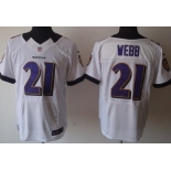 Nike Baltimore Ravens #21 Lardarius Webb White Elite Jersey