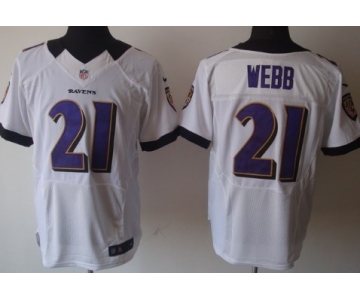 Nike Baltimore Ravens #21 Lardarius Webb White Elite Jersey