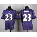 Nike Baltimore Ravens #23 Chykie Brown 2013 Purple Elite Jersey