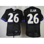 Nike Baltimore Ravens #26 Matt Elam 2013 Black Elite Jersey