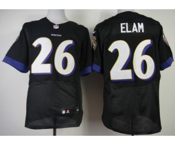 Nike Baltimore Ravens #26 Matt Elam 2013 Black Elite Jersey