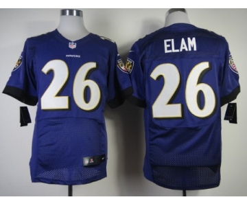 Nike Baltimore Ravens #26 Matt Elam 2013 Purple Elite Jersey