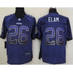 Nike Baltimore Ravens #26 Matt Elam Drift Fashion Purple Elite Jersey