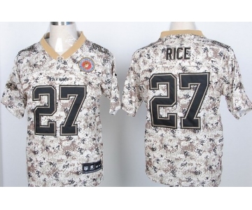 Nike Baltimore Ravens #27 Ray Rice 2013 USMC Camo Elite Jersey