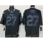 Nike Baltimore Ravens #27 Ray Rice Lights Out Black Ornamented Elite Jersey