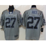 Nike Baltimore Ravens #27 Ray Rice Lights Out Gray Elite Jersey