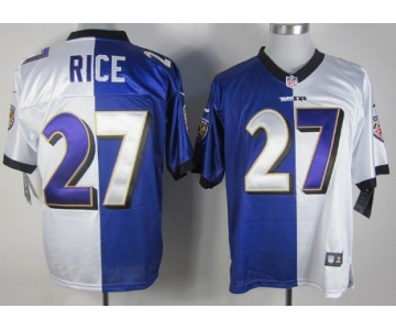 Nike Baltimore Ravens #27 Ray Rice Purple/White Two Tone Elite Jersey