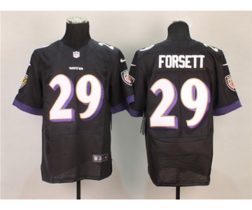 Nike Baltimore Ravens #29 Justin Forsett 2013 Black Elite Jersey