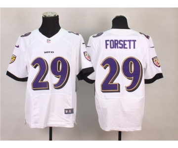 Nike Baltimore Ravens #29 Justin Forsett 2013 White Elite Jersey