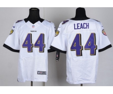 Nike Baltimore Ravens #44 Vonta Leach White Elite Jersey