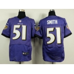 Nike Baltimore Ravens #51 Daryl Smith 2013 Purple Elite Jersey