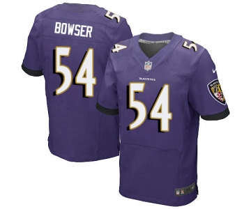 Nike Baltimore Ravens #54 Tyus Bowser Purple Team Color Men's Stitched NFL New Elite Jersey