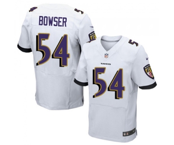 Nike Baltimore Ravens #54 Tyus Bowser White Men's Stitched NFL New Elite Jersey