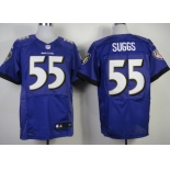 Nike Baltimore Ravens #55 Terrell Suggs 2013 Purple Elite Jersey