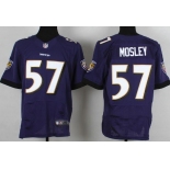 Nike Baltimore Ravens #57 C.J. Mosley 2013 Purple Elite Jersey