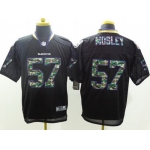 Nike Baltimore Ravens #57 C.J. Mosley Black With Camo Elite Jersey