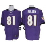Nike Baltimore Ravens #81 Anquan Boldin Purple Elite Jersey