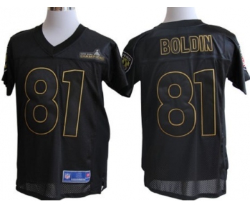 Nike Baltimore Ravens #81 Anquan Boldin Super Bowl XLVII Champions Black Elite Jersey