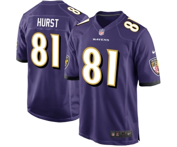 Nike Baltimore Ravens #81 Hayden Hurst Orange 2018 NFL Draft Pick Elite Jersey