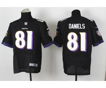 Nike Baltimore Ravens #81 Owen Daniels 2013 Black Elite Jersey