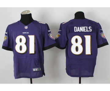 Nike Baltimore Ravens #81 Owen Daniels 2013 Purple Elite Jersey