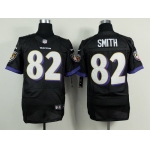 Nike Baltimore Ravens #82 Torrey Smith 2013 Black Elite Jersey