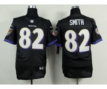 Nike Baltimore Ravens #82 Torrey Smith 2013 Black Elite Jersey