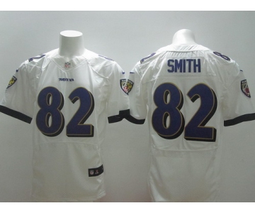 Nike Baltimore Ravens #82 Torrey Smith 2013 White Elite Jersey