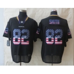 Nike Baltimore Ravens #82 Torrey Smith 2014 USA Flag Fashion Black Elite Jersey