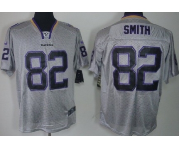 Nike Baltimore Ravens #82 Torrey Smith Lights Out Gray Elite Jersey