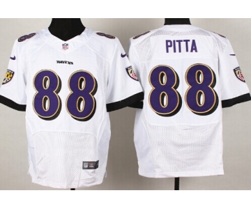 Nike Baltimore Ravens #88 Dennis Pitta 2013 White Elite Jersey