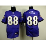 Nike Baltimore Ravens #88 Dennis Pitta Purple Elite Jersey