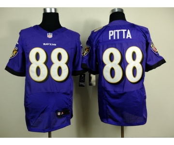 Nike Baltimore Ravens #88 Dennis Pitta Purple Elite Jersey