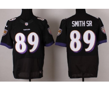 Nike Baltimore Ravens #89 Steve Smith Sr 2013 Black Elite Jersey