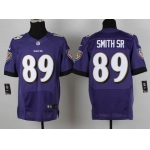 Nike Baltimore Ravens #89 Steve Smith Sr 2013 Purple Elite Jersey