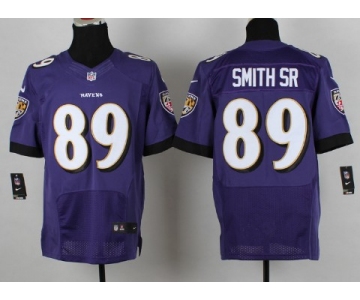 Nike Baltimore Ravens #89 Steve Smith Sr 2013 Purple Elite Jersey