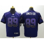 Nike Baltimore Ravens #89 Steve Smith Sr Drift Fashion Purple Elite Jersey