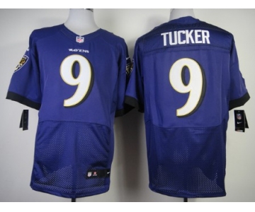 Nike Baltimore Ravens #9 Justin Tucker 2013 Purple Elite Jersey