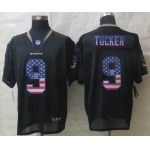 Nike Baltimore Ravens #9 Justin Tucker 2014 USA Flag Fashion Black Elite Jersey