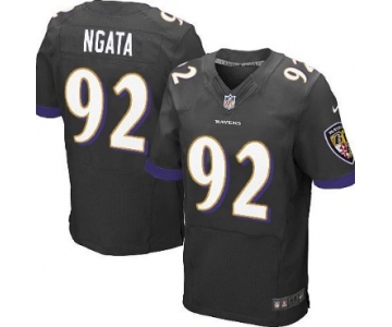 Nike Baltimore Ravens #92 Haloti Ngata 2013 Black Elite Jersey