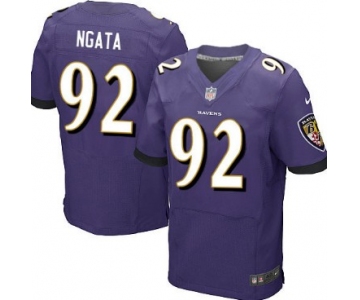 Nike Baltimore Ravens #92 Haloti Ngata 2013 Purple Elite Jersey