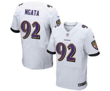 Nike Baltimore Ravens #92 Haloti Ngata 2013 White Elite Jersey