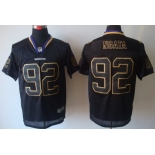 Nike Baltimore Ravens #92 Haloti Ngata Lights Out Black Elite Jersey